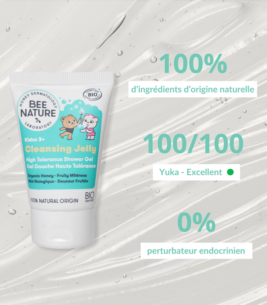 Gel Douche Haute Tolérance pour Enfants - CLEANSING JELLY 30ml - Kidzz