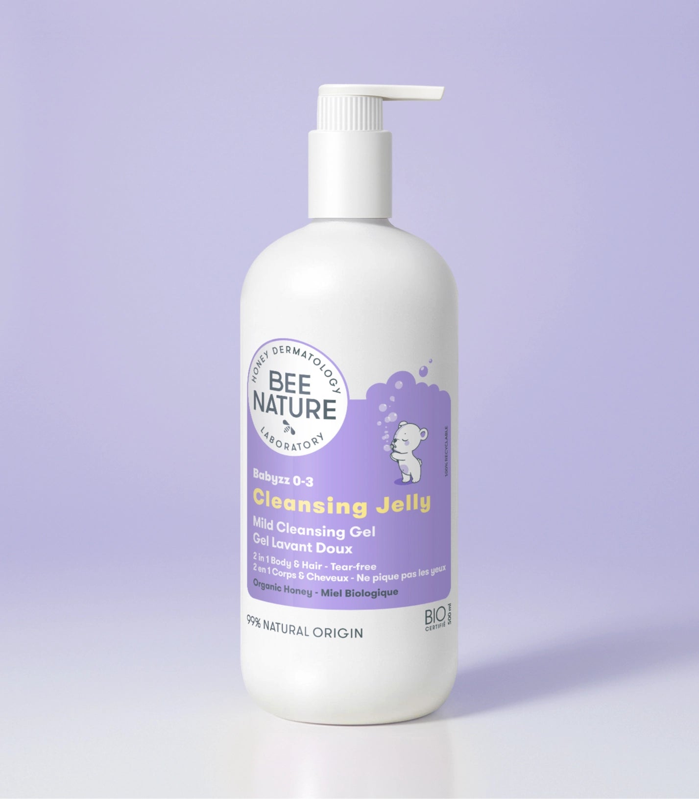 Zachte reinigingsgel - 2-in-1 reinigingsgel 500 ml - Babyzz 