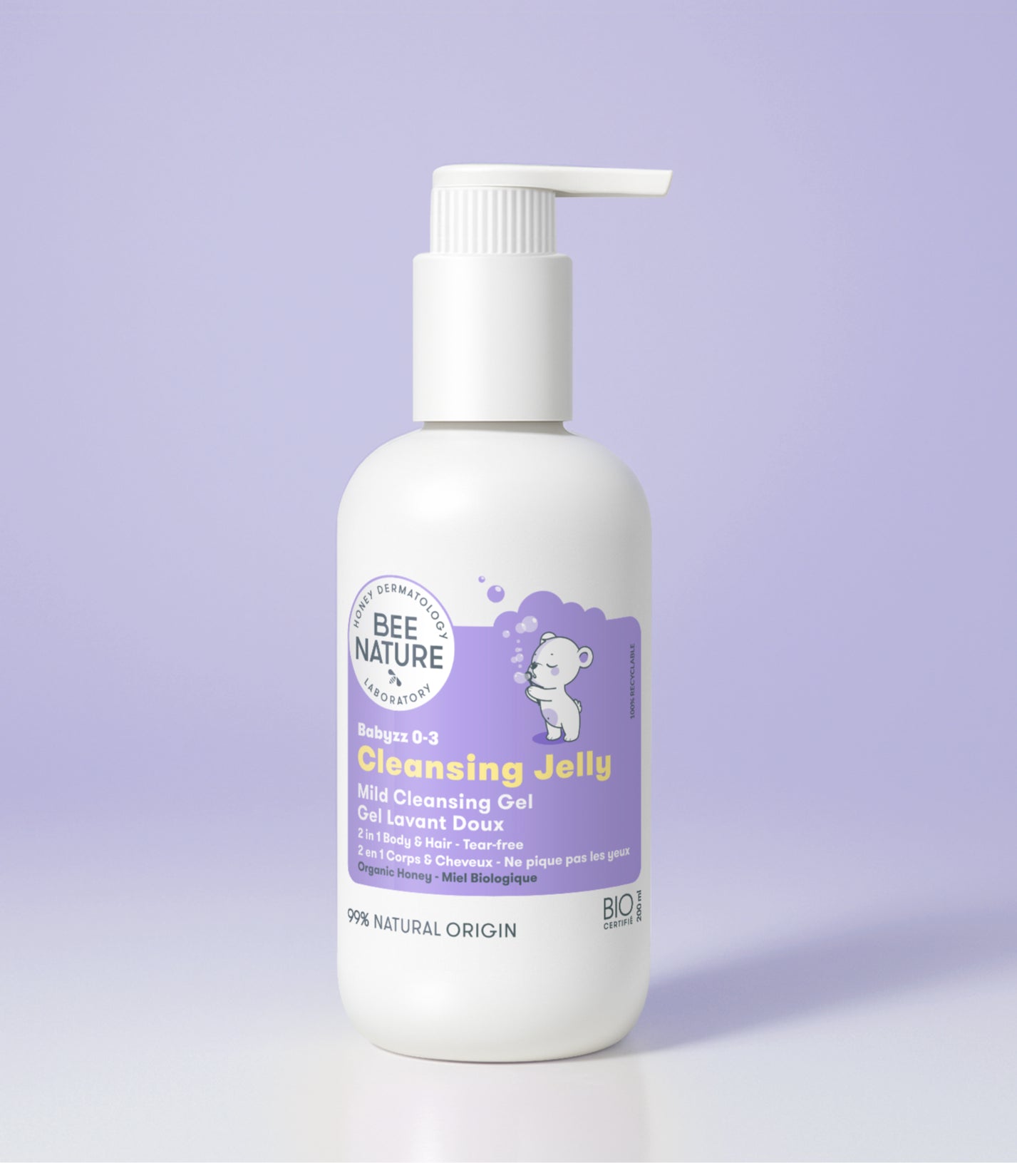 Zachte reinigingsgel - 2-in-1 reinigingsgel 200 ml - Babyzz 