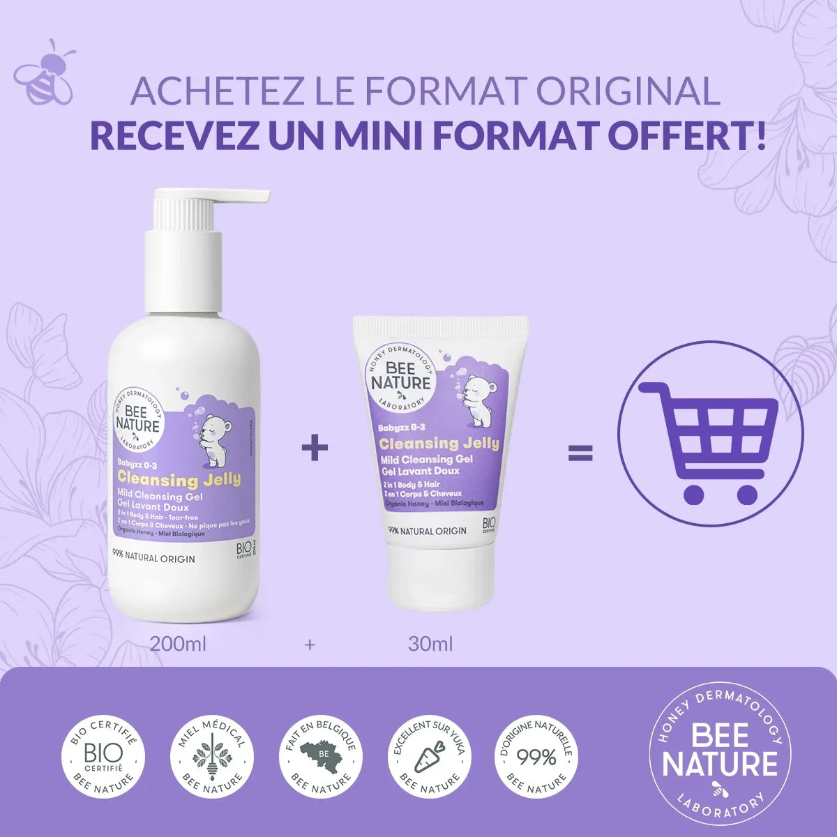 Gel Lavant Doux Pour Bébé- 2 en 1 CLEANSING JELLY - Babyzz