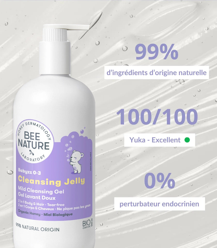 Gel Lavant Doux Pour Bébé - 2 en 1 CLEANSING JELLY 500ml - Babyzz