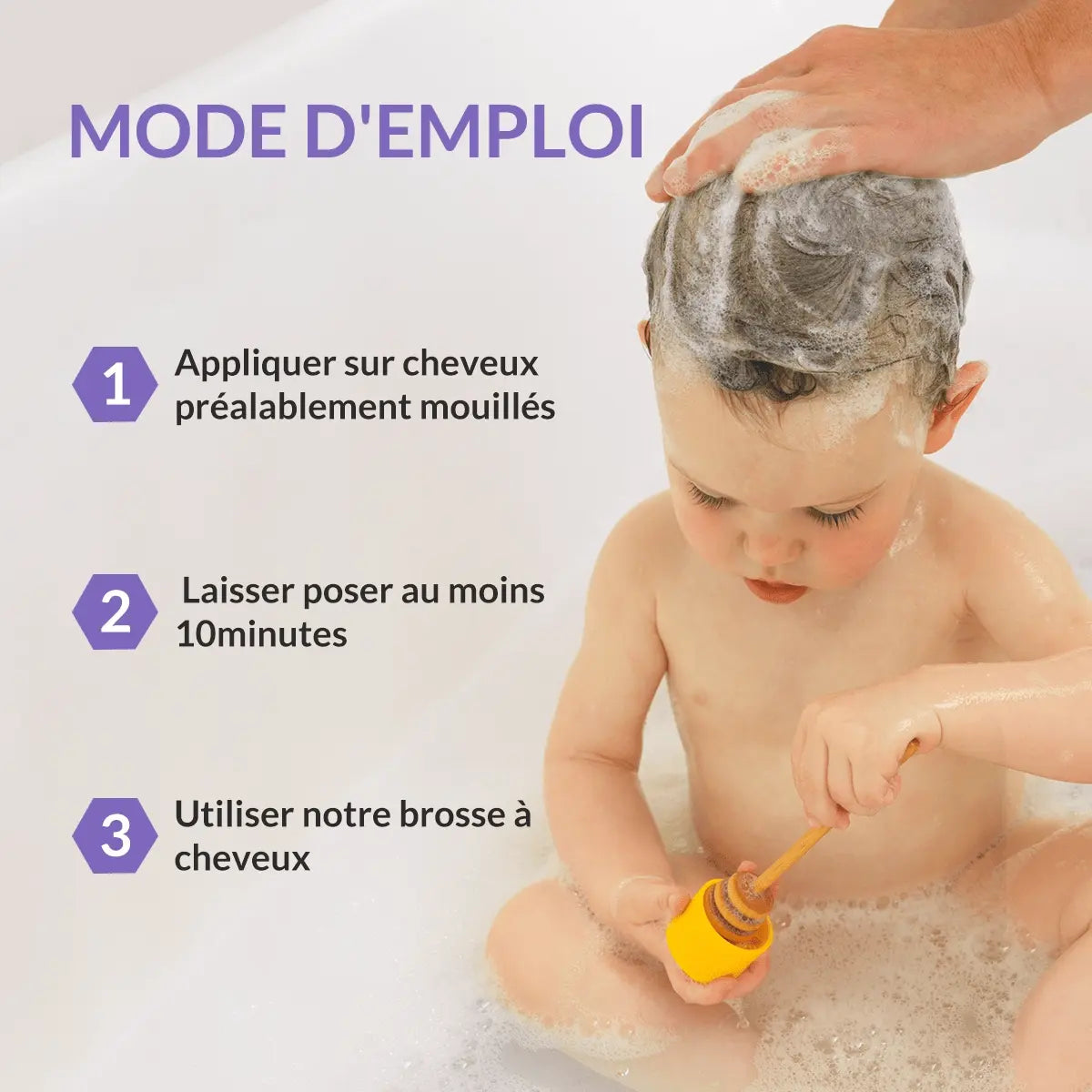 Shampoing Anti-Croûtes de Lait -Pour Bébés- Babyzz