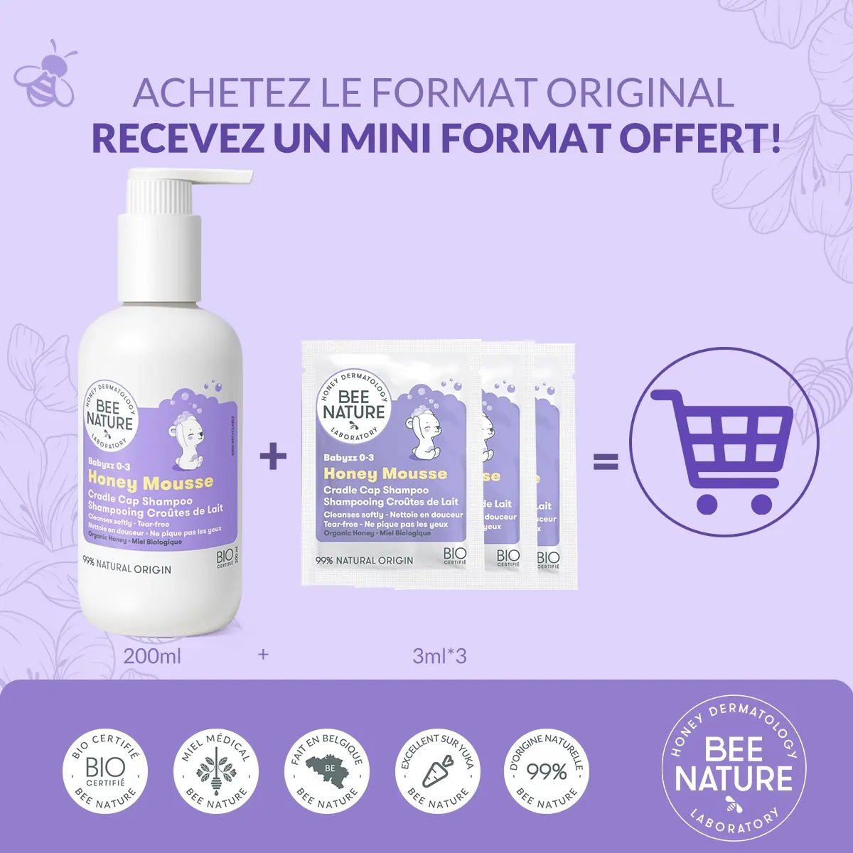 Shampoing Anti-Croûtes de Lait -Pour Bébés- Babyzz