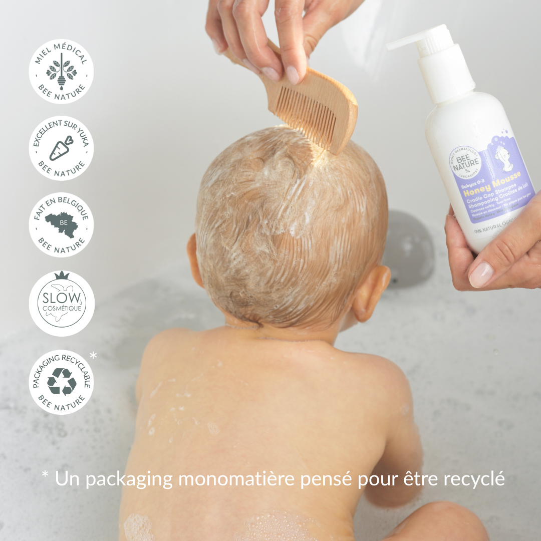 Brosse Shampoing Bébé Violet Silicone – Anti-Croûtes De Lait, Massage Cuir Chevelu, Bain Doux & Exfoliant