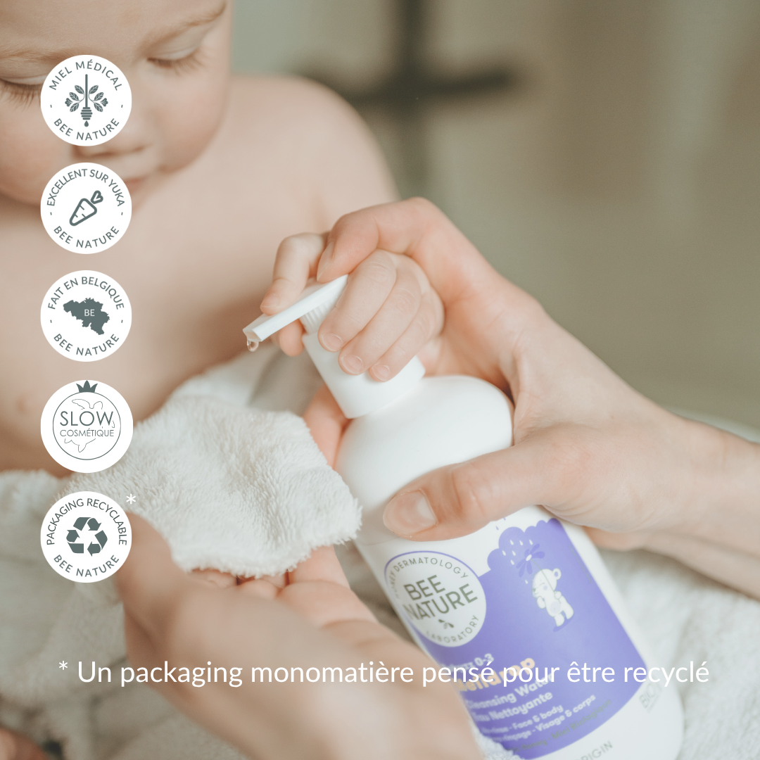 Uriage : Première eau bébé nettoyante sans rinçage visage et corps Uriage : Première eau bébé nettoyante sans rinçage visage et corps